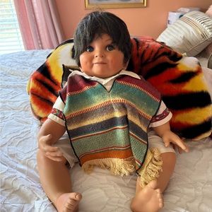 Porcelain doll “Juan” by Donna Rubert 28” tall